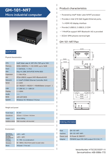 Vi máy tính công nghiệp với Intel Alder lake-n/N97 Bộ vi xử lý DDR4-3200MHz - Product Image 6