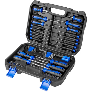 Jeu de tournevis magnétique 18 pièces <span class=keywords><strong>professionnel</strong></span> avec poignée ergonomique, 9 embouts Phillips et 7 embouts plats antidérapants pour réparation domestique - Product Image 5