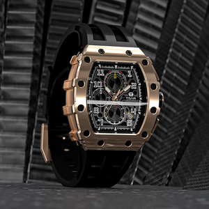 Reloj de Lujo para Hombre, Mecánico, Automático, con Cristal de Zafiro Hueco, Elegante, de Acero Inoxidable y Silicona, 20mm 40mm - Product Image 2