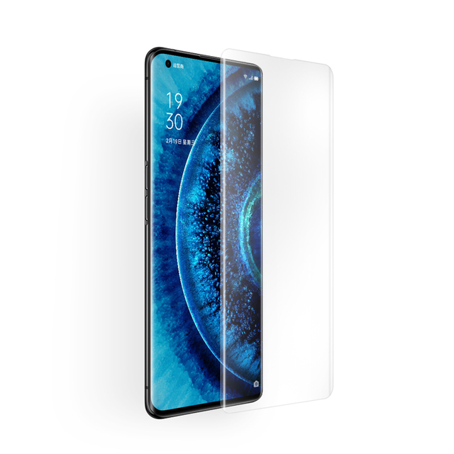 9H Mobile Glass UV Liquid Phone Screen Real 3D Glass Protector for OPPO Find X2 Screen