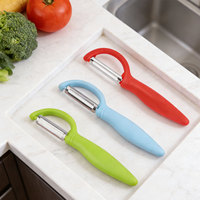 Éplucheur multifonctionnel en acier inoxydable et PP pour pommes de terre, outil de cuisine pour fruits et légumes, Chef Star, durable, manuel, tranchant