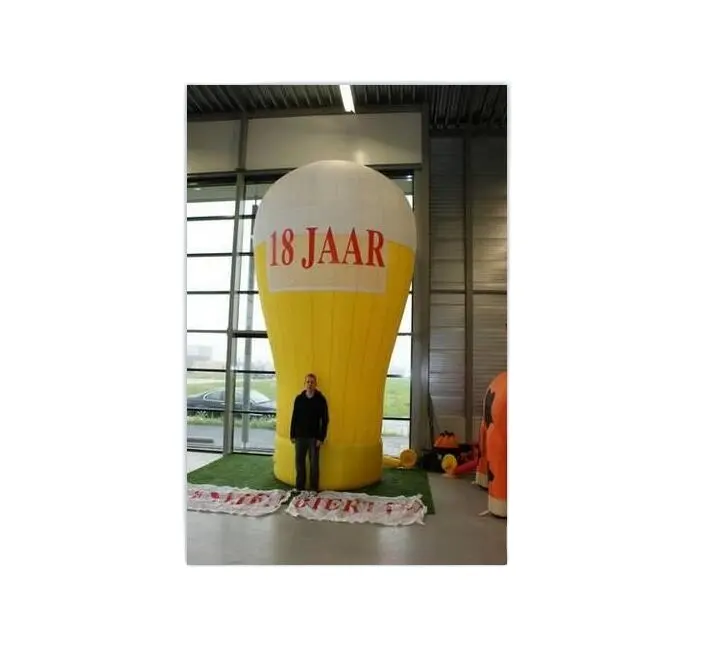 Logo personalizzato gigante gonfiabile birra tazza/vetro/bottiglia