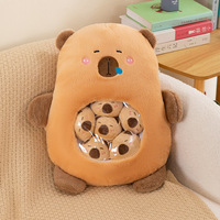 Jouets en peluche Kawaii Animaux Mignons et Alimentaires : Mini Balles Rondes, Capybara, Ours Fraise, Coussins en Peluche Alimentaires en Sachet
