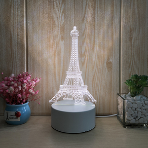 Lámpara LED Óptica 3D con Diseño de Oso Bebé, Luz Nocturna 3D con Ilusión Óptica, Regalo de Cumpleaños en Promoción - Product Image 5
