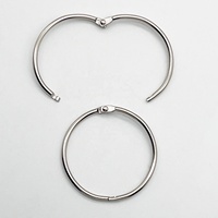 38mm Silberne Metallbuchringe aus Chinesischer Produktion, Binderclips zu Günstigen Preisen, Hochwertige Lose-Blatt-Buchringe für Notizbücher und Broschüren