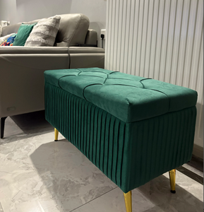 Nordic long <b>storage</b> shoe <b>bench</b> living room furniture sofa stool dressing room stool salon furniture - Product Image 3