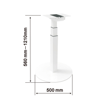Table élévatrice motorisée en acier inoxydable E1 Conception de mécanisme électrique ergonomique autonome pour la maison et le bureau Table basse élévatrice