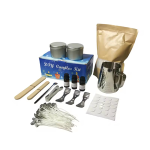 <span class=keywords><strong>Kit</strong></span> de fabrication de bougies DIY en cire de soja et cire d'abeille, senteurs personnalisées, 10 ensembles, emballage OEM pour la décoration intérieure pendant Noël et Diwali – Offre Spéciale - Product Image 3