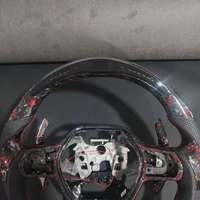 Volante de Fibra de Carbono Shadow para Honda Civic CRV 11ª Generación, con Cuero Perforado, Accesorios para Auto