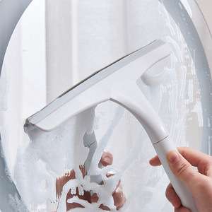 <b>Squeegee</b> White Handle Gray Handle PP Material For Glass Window Cleaning Bathroom Countertop Use - Product Image 4