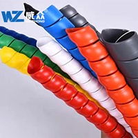 Gaine spirale colorée et flexible en PP/PVC pour câbles, organisateur de fils, tube de gestion de câbles, manchon de protection pour tuyaux
