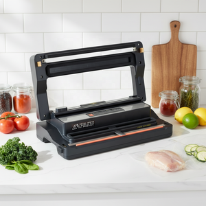 Machine de mise sous vide électrique, classe énergétique, corps en plastique, multifonctionnelle, pour sceller les articles secs et humides - Product Image 1