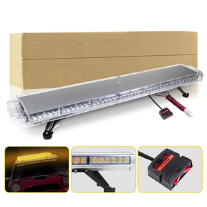 Nouvelle barre lumineuse stroboscopique haute visibilité pour agents de circulation, 47 pouces, 96 LED, clignotant rouge/bleu, étanche IP67, 6000 lumens, <span class=keywords><strong>automobile</strong></span> - Product Image 2