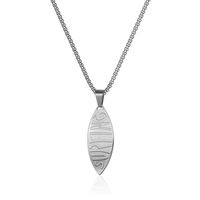 Fournisseur Meilleures ventes Collier vague classique en acier inoxydable avec breloques pour planche de surf Bijoux avec pendentif surf pour hommes et femmes