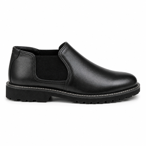 Bottines Chelsea Rocky en cuir premium avec élastique latéral, chaussures à enfiler modernes et décontractées, fourniture OEM ODM personnalisée - Product Image 2