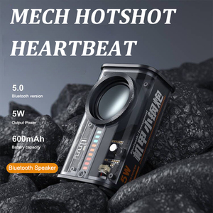 Trong Suốt Mecha Không Dây Bluetooth Loa Di Động <span class=keywords><strong>Mini</strong></span> Loa Siêu Trầm Hỗ Trợ 3D Surround Âm Thanh TWS Loạt Âm Thanh Loa - Product Image 3