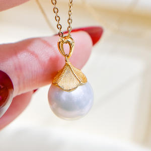 จี้เงินแท้ S925 สำหรับใส่ลูกปัด DIY ขนาด 10-15 มม. สำหรับทำสร้อยคอ จี้ไข่มุก รุ่น 31075 - Product Image 1