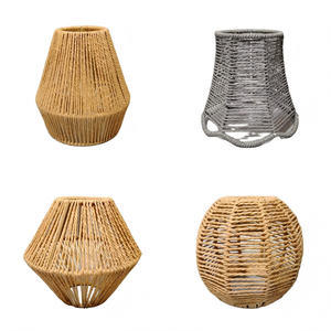 Natural Pendant Lamp Rattan <strong>Lampshade</strong> <strong>Lampshade</strong> <strong>Frames</strong> Wholesale Hanging Lamp for Decor Lamp Shade Cover - Product Image 5