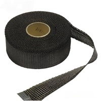 Özelleştirilebilir Rongui Marka Siyah Karbon Fiber Dokuma Bantlar Yüksek Mukavemetli Dokuma Kayışlar 0.2mm Kalınlıkta Üretilmiş Premium 3K/6K/12K Karbon