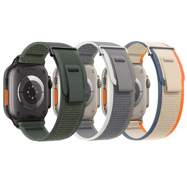 New Trail Nylon Watch Strap for Apple Watch Series 10/9/8/7 Band 46mm 49mm 45mm 44mm Replacement Bracelet Ultra Wristband Belt