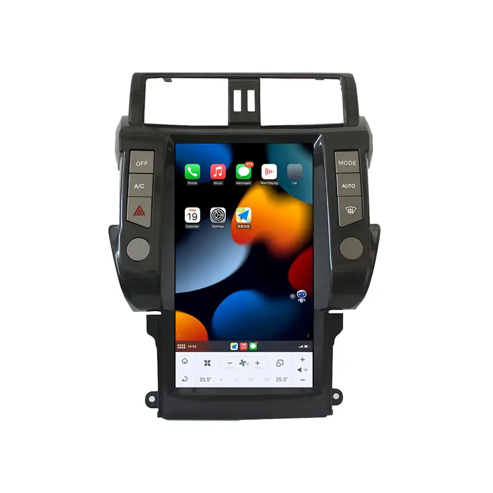 8+128G 13.6" Android Tesla Radio Car GPS Navigation Car Head Unit Multimedia Player For Toyota Land Cruiser Prado 150 2010-2013
