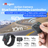 Télécommande Bluetooth AMagisn pour Insta360, GoPro et téléphones mobiles, mini télécommande intelligente, accessoire