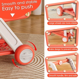 Xst 31-delige Plastic Speelkeukenset Met Winkelwagentje Voedselaccessoires-Kleuterschool Leerspeelgoed - Product Image 4