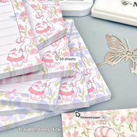S3324 Blocs-notes autocollants personnalisés en gros avec logo imprimé, blocs mémo colorés pour promotion de papeterie et cadeaux