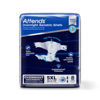 ATTENDS culottes bariatriques de nuit 5XL jusqu'à 115 "fuite d'urine couche d'allaitement pour adultes pour les patients bariatriques