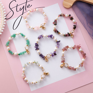 Top Vente Coloré Forme Irrégulière Pierre Perle Bracelet en Coquille Coréen Accessoires De Bracelet De Perles - Product Image 1