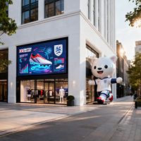 Écran publicitaire LED P3.9 de 229 pouces pour les matchs de football anglais, boutique exclusive de matchs de football, écran vidéo mural de signalisation de 3,9 mm