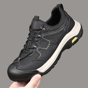 Zapatos de Cuero con Suela Suave para Hombre, Otoño, Nuevos, Versátiles, Deportivos, Casuales, Antideslizantes, para Caminar y Hacer Senderismo - Product Image 4