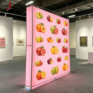 3D Tension Fabric Modular <strong>Backdrop</strong> Backlit Stand Wall Aluminum <strong>Frame</strong> Double Sided Printing LED Illuminated Lightbox Trade Show - Product Image 4