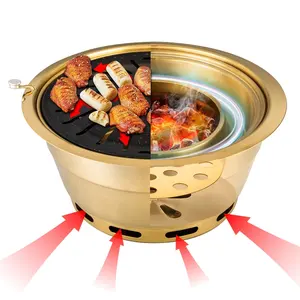 XIEHENG Hot Sell Indoor Special Smokeless Barbecue Charcoal Stove Fast Heating Easy To Clean Stainless Steel Material 295