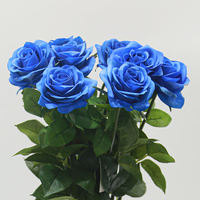 Roses artificielles bleu roi effet naturel en gros pour mariages, Noël, la Saint-Valentin, Pâques, remises de diplômes – Direct Usine