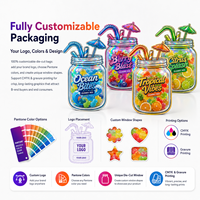 FDA GRS goedgekeurde, op maat bedrukte, geurbestendige, kinderveilige, food grade, gestanste mylar zakken, staande pouch