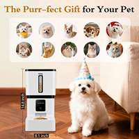 Distributeur automatique de nourriture pour animaux de compagnie avec caméra HD 1080P, WiFi 5G, contrôle par application, programmable, pour chiens, capacité de 33 tasses