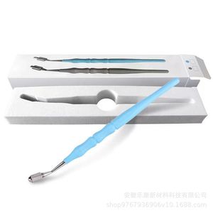 Porte-fils de canaux radiculaires, instrument dentaire, manche bleu-gris, stérilisation haute température, outil buccal jetable - Product Image 5