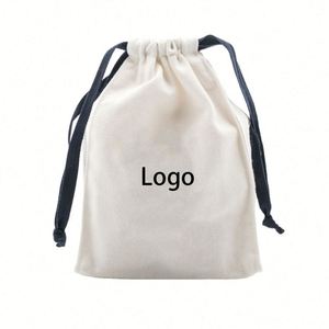 Bolsas de Tela Ecológicas con Cordón, de Lona, Suaves, OEM, en Oferta - Product Image 1