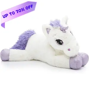 Kawaii unicorno peluche morbida bambola di pezza animale cavallo bambino placare cuscino per dormire per ragazze regalo di compleanno giocattolo per bambini Unisex