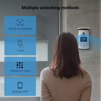 Système d'interphone de sécurité étanche pour l'extérieur du restaurant Multiapartment Smart Home Security Deux moniteurs Interphone vidéo