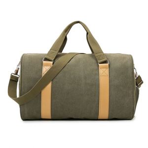 Men's & Women's Fashionable Waterproof Canvas Travel Duffle Bag Zipper Closure Overnight <b>Weekender</b> <b>Case</b> with Letter Pattern - Product Image 3