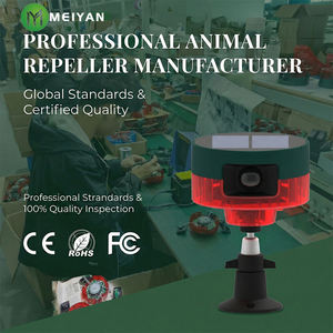 Lampe de sécurité solaire avec alarme de mouvement, système de répulsion des animaux, alerte vocale, répulsif pour chiens et chats - Product Image 6