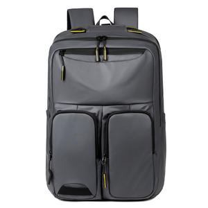 Sac à dos pour ordinateur portable multifonctionnel de grande capacité pour hommes, logo personnalisé, fermeture éclair en PU, imperméable, pour le collège, les voyages d'affaires - Product Image 2