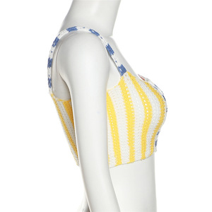 2022 Sweaters Knitted <strong>Tops</strong> <strong>Bandeau</strong> Bra Tube <strong>Women's</strong> Tank <strong>Tops</strong> Colorful Summer Crochet Crop <strong>Tops</strong> for <strong>Women</strong> - Product Image 4