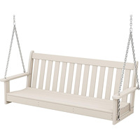Fauteuil suspendu de jardin moderne avec structure en fer et tissu HDPE imperméable, mobilier de loisirs