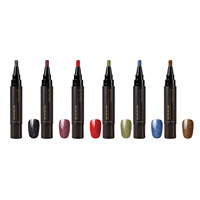 Stylo de vernis à ongles en gel en une seule étape, couleur vibrante, longue tenue, application facile, portable, manucure DIY à domicile, simple, capacité de 5 ml