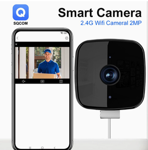 Caméra de sécurité pour fenêtre avec interphone vocal bidirectionnel intelligent, vision nocturne HD 1080P, indice de protection IP65 pour utilisation en extérieur - Product Image 4
