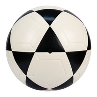 Ballon de football en cuir PU taille 5, thermocollé, durable, pour intérieur/extérieur, vente directe d'usine, logo personnalisé OEM, dernière collection