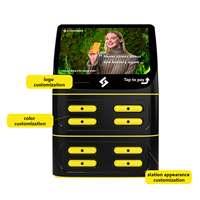 Terminal de Carga Lita con NFC para Pagos, Máquinas Expendedoras de Teléfonos Móviles, Estación de Carga Compartida de Baterías Portátiles
